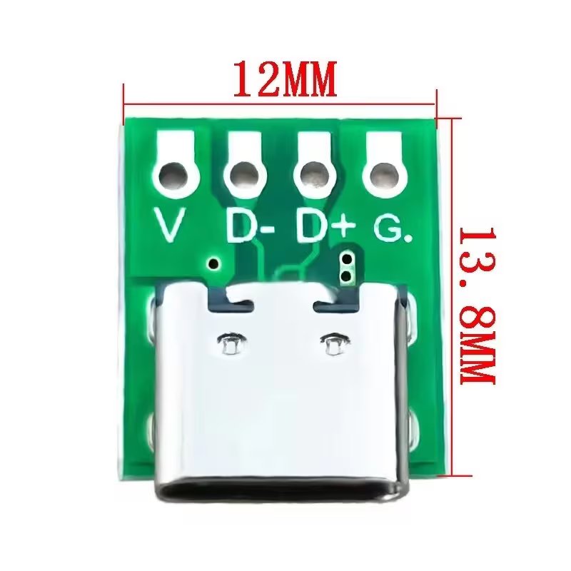 Type-C Female Test Boards, for Data Cable Transmission