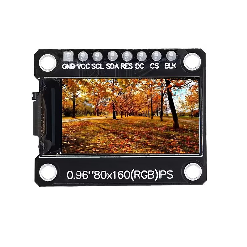 D-FLIFE 2.44 cm 8-Pin Full Color RGB LCD Display Module 80X160 TFT LCD Display Module ST7735 Driver Module SPI Interface