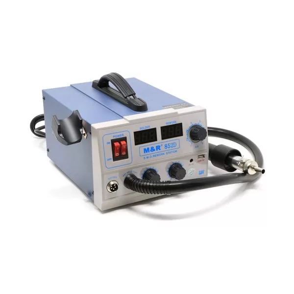 M&R 852D+ Soldering Station Hot Air Gun SMD Rework station 2-in-1