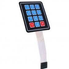 KEYPAD 3X4 12 KEYBOARD MATRIX MEMBRANE SWITCH KEYPAD SUPER SLIM