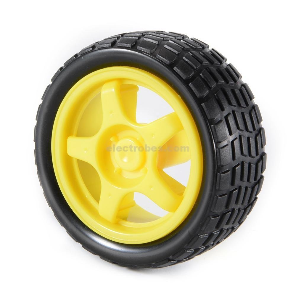 ROBOT SMART CAR WHEEL RUBBER TYRE GRADE A 65MM