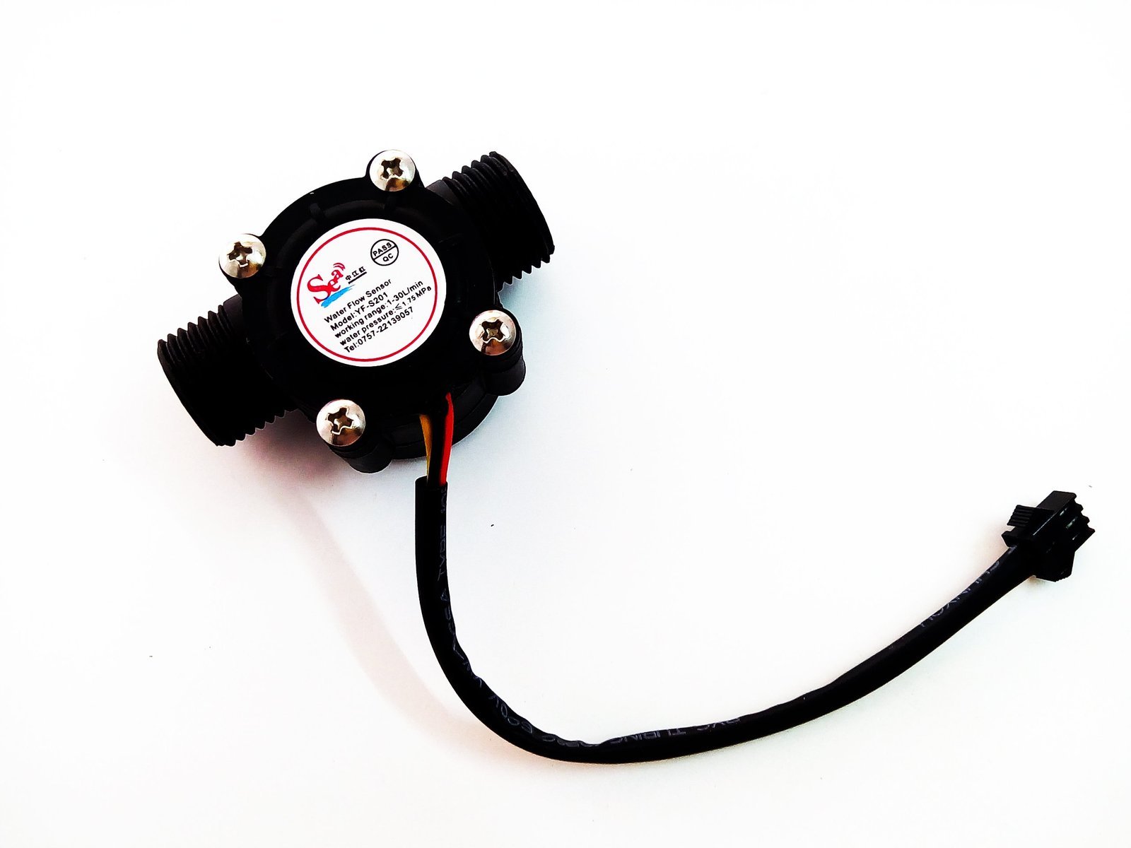 WATER FLOW SENSOR (SEA) YF-S201 FLOWMETER G1/2 1-30L/MIN