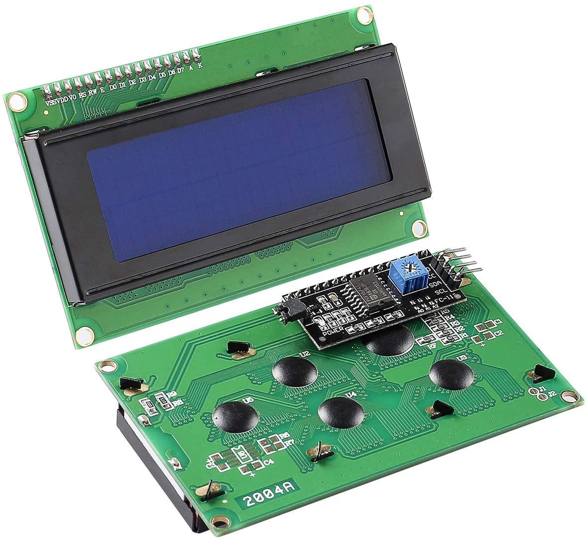 LCD 20X4 With I2C LCD Controller Module COM41,R11