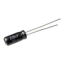 CAPACITOR 220uF, 10V