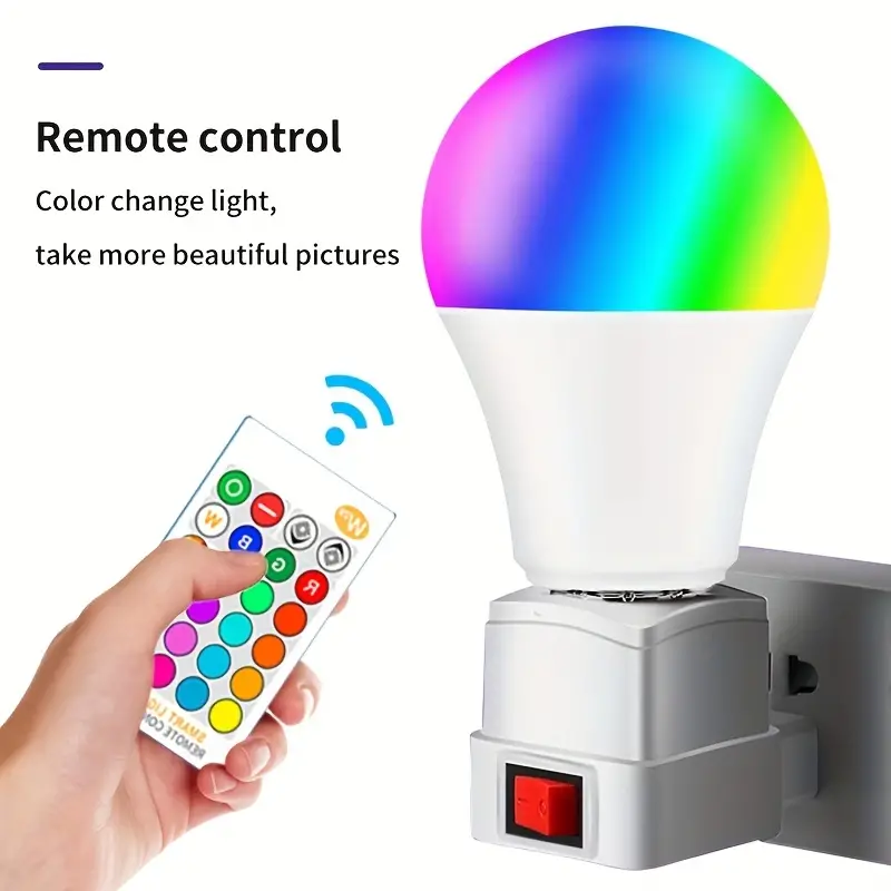 RGB LED Light Bulb - Color Changing, Dimmable & Perfect for Parties!