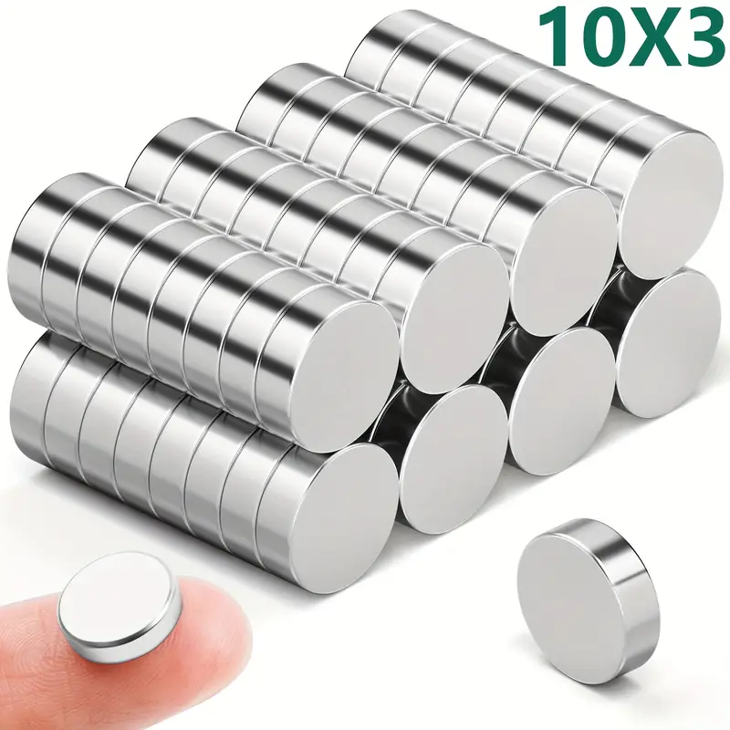 Small Magnets, Neodymium Magnet, Rare Earth Magnets, Strong Thin Magnets, 3x10mmRound Durable Small Magnets