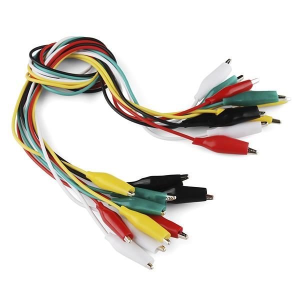 CROCODILE ALLIGATOR TEST LEADS -10 PACK -46CM