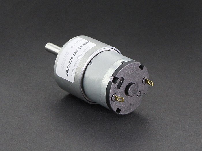JGB37-520 DC 12V 7RPM High Torque Gear Motor All Metal Gear Box Electric Motor