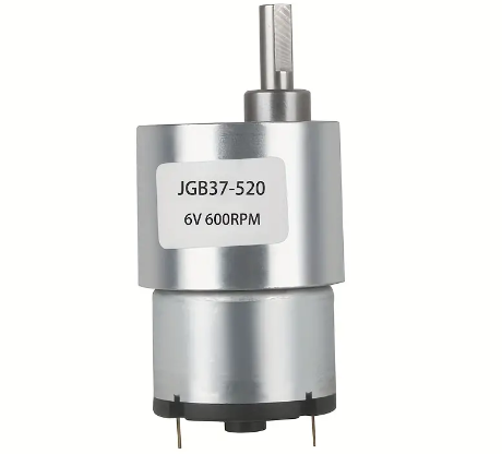 JGB37-520 DC 12V 600RPM High Torque Gear Motor All Metal Gear Box Electric
