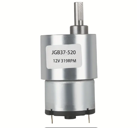 JGB37-520 DC 12V 319RPM High Torque Gear Motor All Metal Gear Box Electric