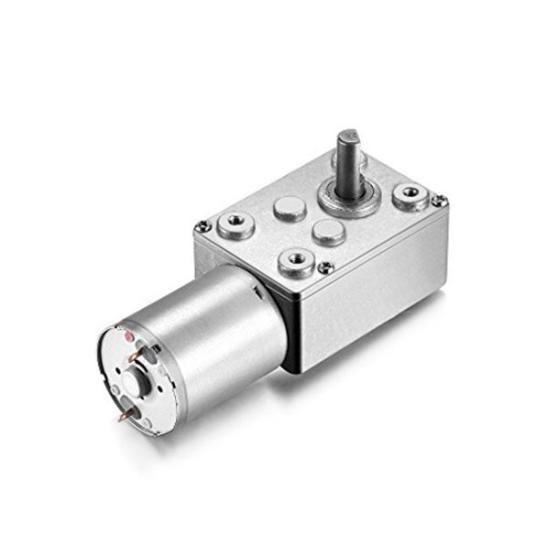 DC 12V GEAR REDUCTION MOTOR WORM REVERSIBLE HIGH TORQUE 375 RPM JGY-370