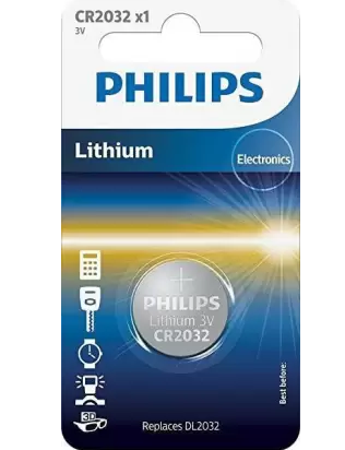 PHILIPS lithium coin battery CR2032 3V