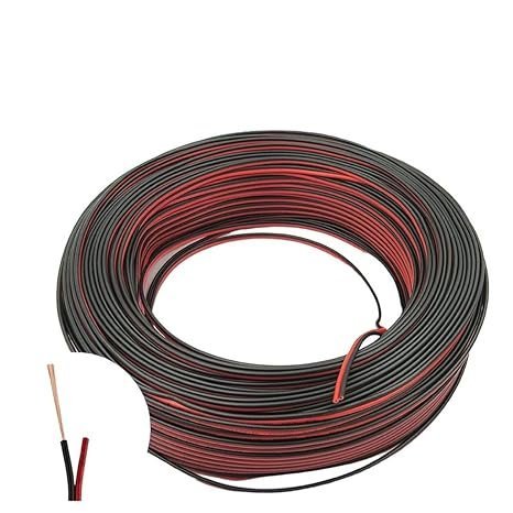 Rvb Cable Electrico Copper Rubber Led Wire Red Black 2Pin 1 Meter