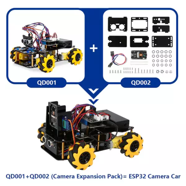 ACEBOTT ESP32 Camera Expansion Pack for QD001-QD002