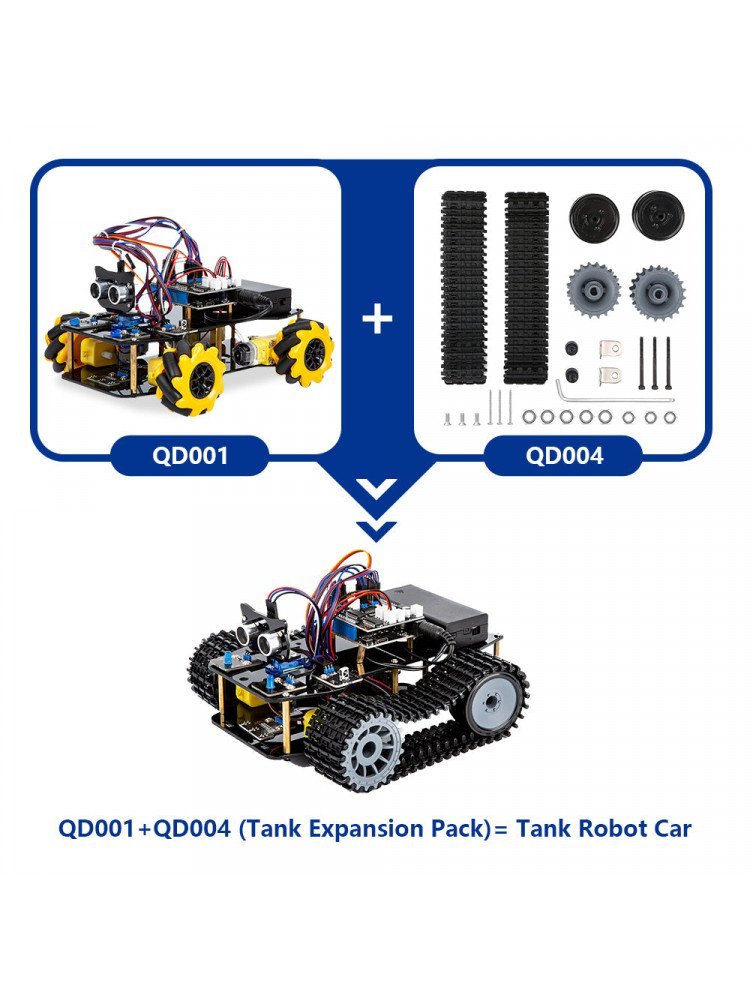 Acebott ESP32 Tank Robot Car Expansion Pack for QD001- QD004