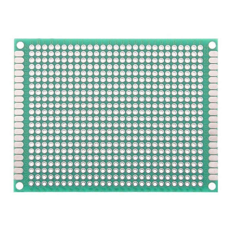 DOUBLE SIDE PROTOTYPE PCB 6X8 cm2.54mm Hole Pitch