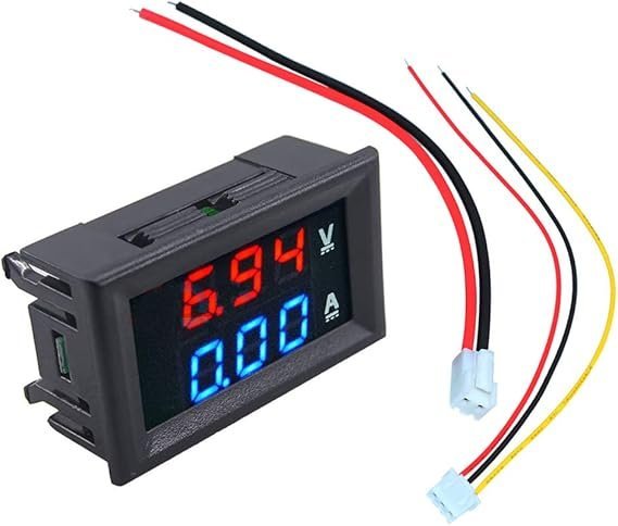 0.28" 100V 10A Dual LED Voltmeter Ammeter Blue+Red