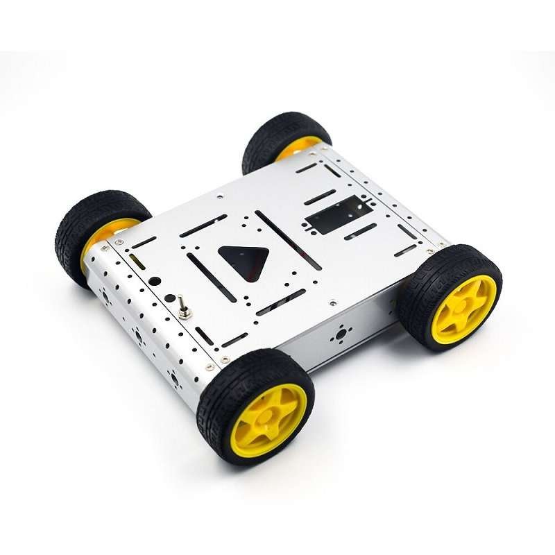 Metal Tank Robot Smart Chassis Silver