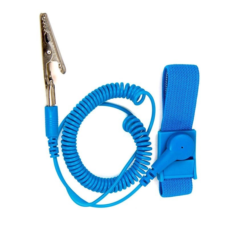 An Anti-Static Wrist Strap with a Crocodile Clip And an Extended Cable