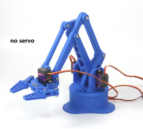 Robotic Claw Kit (Without Servo MG90S), STEM Learning Robotic Arm Additions, Suitable for Arduino, Engineering Science K