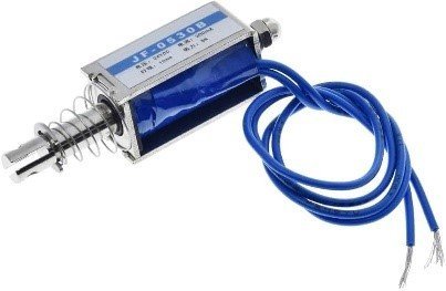 JF-0530B DC  12V Push&Pull Open Frame Electromagnet with a Holding Force of 5N And a Travel Distance of 10Mm Linear Sole