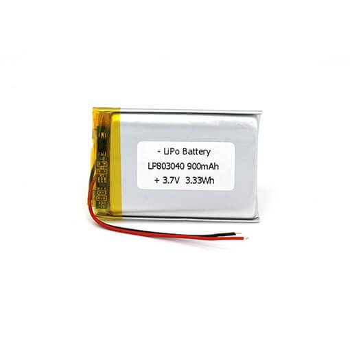 Li-Polymer lipo 3.7V 900mAh Rechargeable Battery