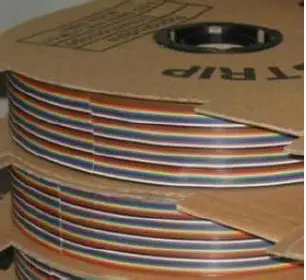 Flat Rainbow RibbonDupont Cable 2.54mm Pure Copper AWG24 1Meter FOR 3.5 JD
