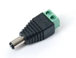 MALE DC POWER ADAPTER - 2.1MM PLUG TO SCREW TERMINAL