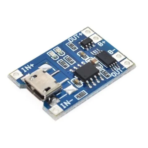 MICRO USB 5V 1A 18650 LITHIUM BATTERY CHARGER MODULE WITH PROTECTION