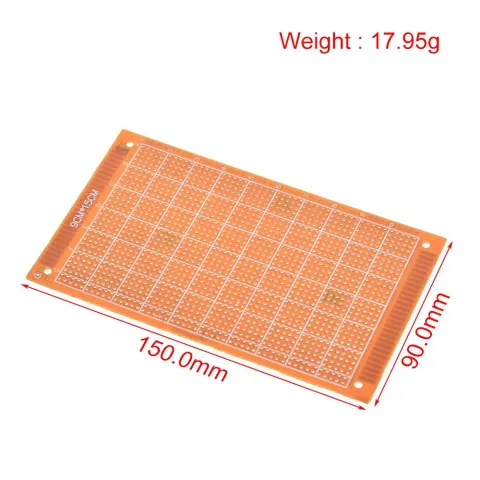 SINGLE SIDE PROTOTYPE PCB 9X15 CM