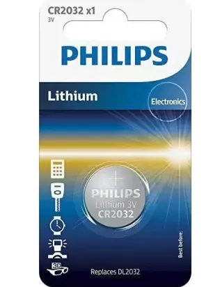 PHILIPS lithium coin battery CR2032 3V